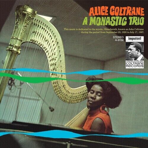 Portada del vinilo "A Monastic Trio" de Alice Coltrane