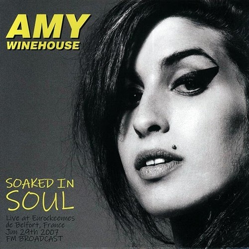 Portada del vinilo "Soaked In Soul: Live At Eurockéennes De Belfort, France June 29th 2007" de Amy Winehouse