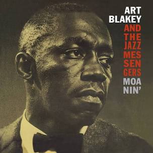 Portada del vinilo Moanin’ de Art Blakey & The Jazz Messengers con diseño clásico de Blue Note Records